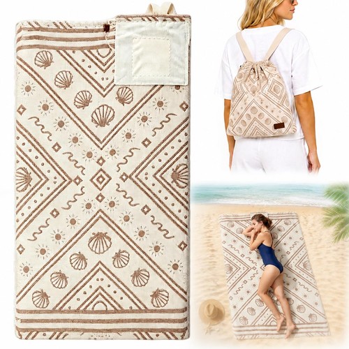 Convertible beach towel - 2-in-1,