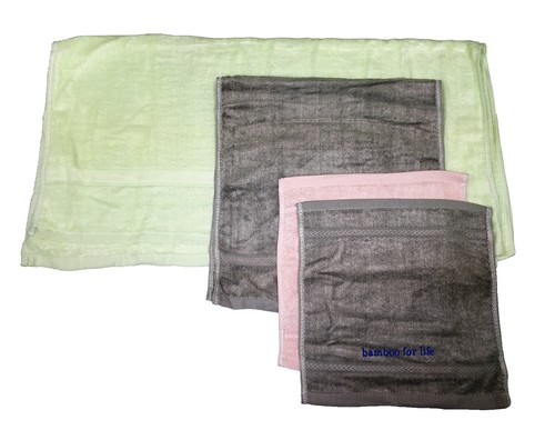 Bamboo towel set - with, carry