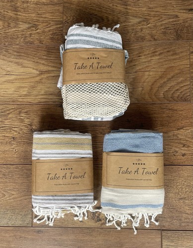Take towel blue - a, grey