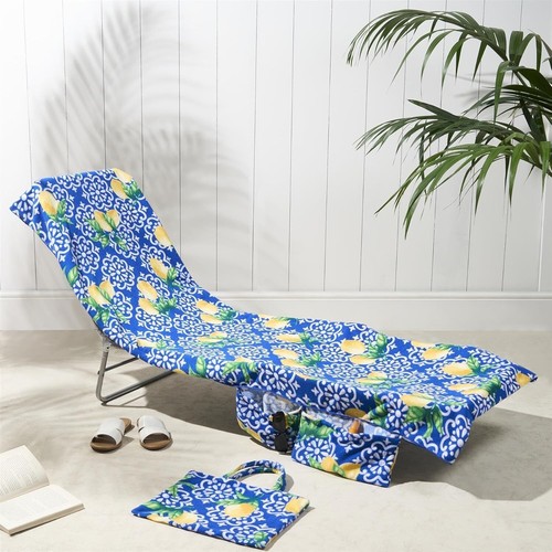 Beach towel with pockets - beach, pockets,