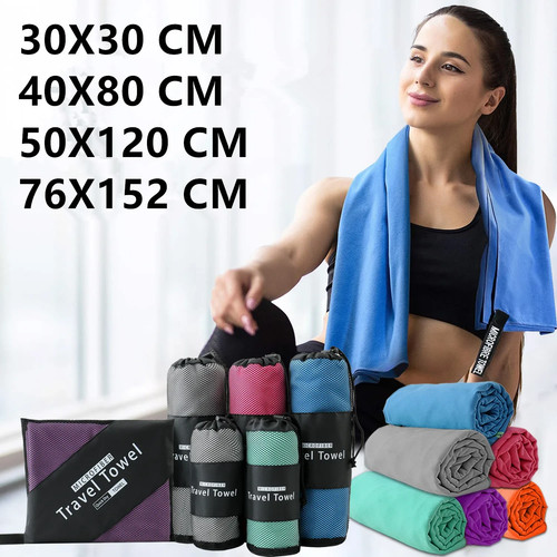 Microfiber towel 180x90cm - microfiber,