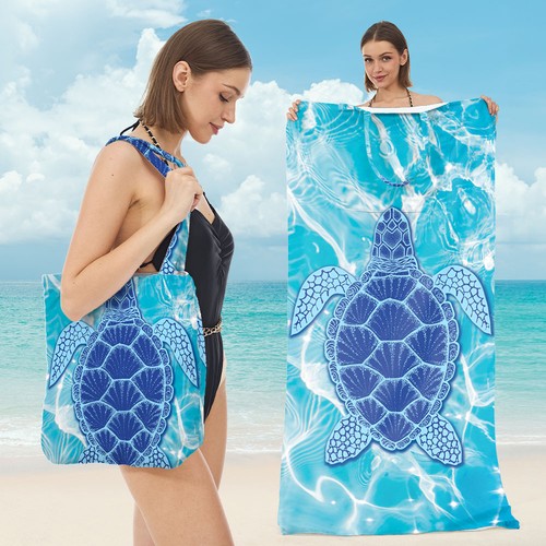 Convertible beach towel tote - beach,