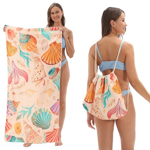 Beach towel backpack - 2-in-1,