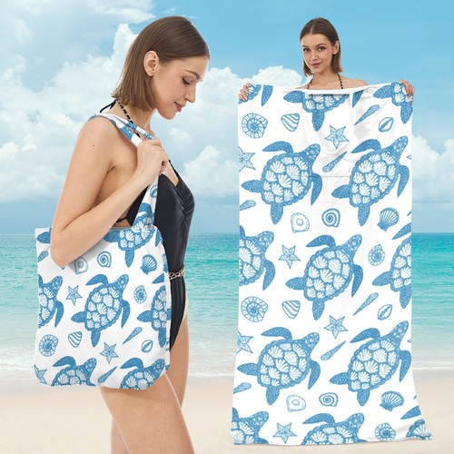 Convertible beach towel - 2-in-1,