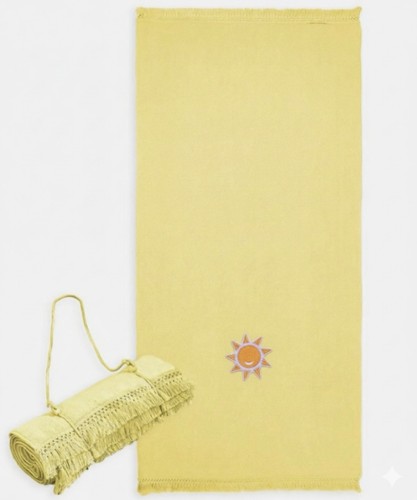 Tassel beach towel bag - tassel,